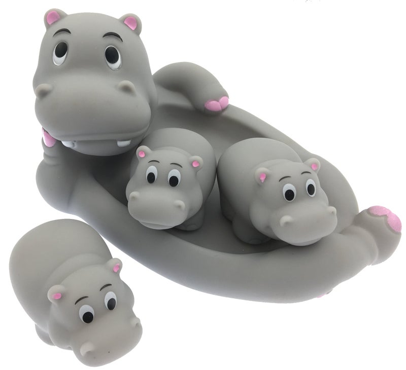 Playmaker Toys Rubber Hippo FamPlaymaker Toys Rubber Hippo Family Bathtub Toy Pals Also A Great Pet Dog Toy Setily Bathtub Toy Pals or Pet Toy Set